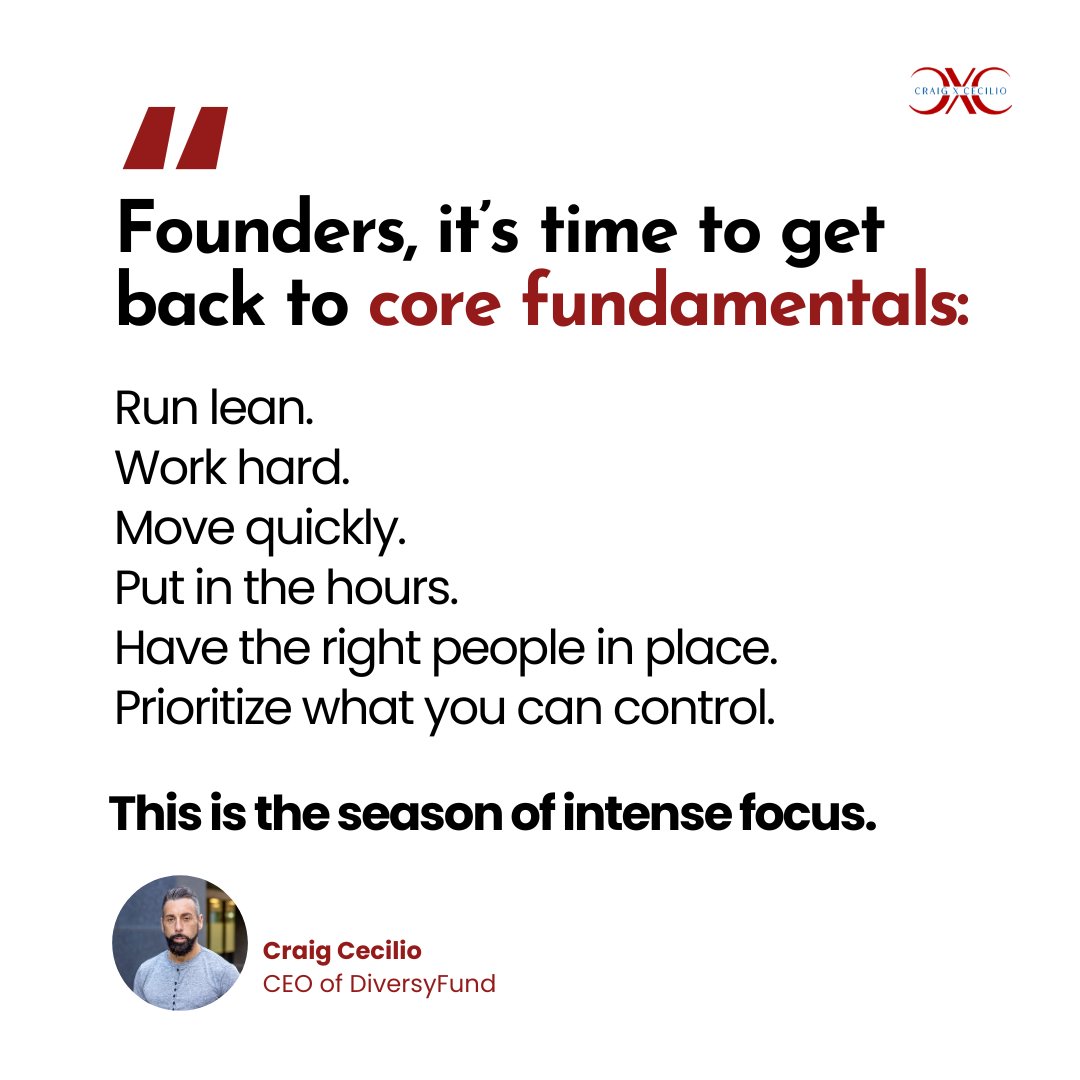 Most CEOs I talk to have had to cut their staff by 25%+. From where I’m standing, we’re in a recession. That means it’s time to get back to core fundamentals: Run lean. Work hard. Move quickly. Put in the hours. Have the right people in place. Prioritize what you can control.…