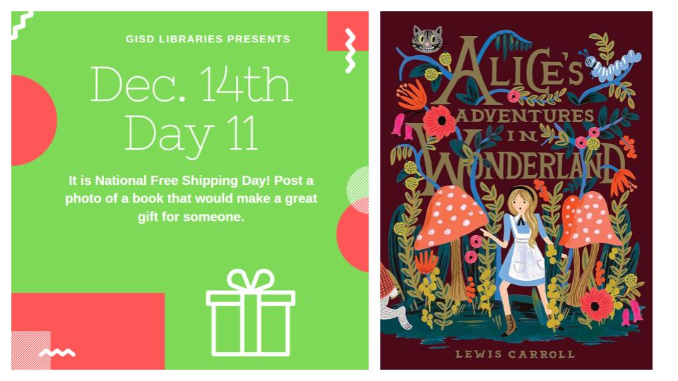 HudsonMSLibrary (@hudsonmslibrary) on Twitter photo So, yesterday was Day 11 in our 12 Days of Literacy (sorry I missed it)! A book that would make a great gift for anyone who loves fantasy books is Alice’s Adventures in Wonderland.#GISDREADS <a href="/GISDREADS/">Jeanine Boyett</a> <a href="/GISDTLD/">Teaching & Learning Development</a> <a href="/GISDNEWS/">Garland ISD</a> So, yesterday was Day 11 in our 12 Days of Literacy (sorry I missed it)! A book that would make a great gift for anyone who loves fantasy books is Alice’s Adventures in Wonderland.#GISDREADS <a href="/GISDREADS/">Jeanine Boyett</a> <a href="/GISDTLD/">Teaching & Learning Development</a> <a href="/GISDNEWS/">Garland ISD</a>