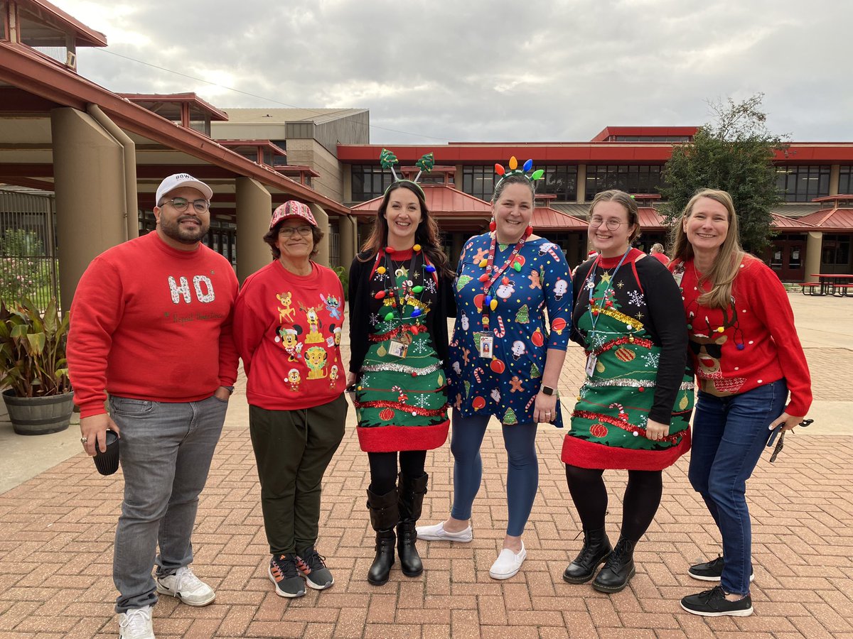Showing that Bowie Holiday Spirit! @AISDBowie
