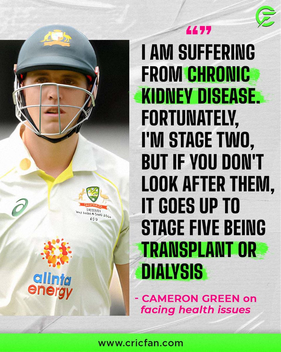 Cameron Green has spoken about his fight with stage two chronic disease🤕
.
.
.
#indiavssouthafrica #indvssa #indvsaus #australia #indiancricketteam #teamindia🇮🇳 #bcci #cricketlover #cricketfans #cricketforlife #aussies #indiancricketteam #patcummins #camerongreen