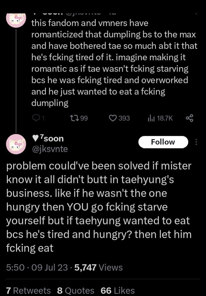 Large tk accounts following this 🐥anti

@/RECORDER331     79.6k
@/koosmostae          63.4K
@/purple_taekook     39.3k
@/hourlyvkook          46.7k

I’m sure there are more.  No excuse when this account has been reported many times and say some really terrible things about 🐥