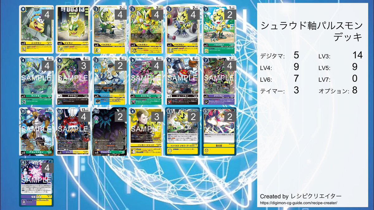 シュラウド軸パルスモン 新弾シュラウドモンを主軸にしたパルスモン