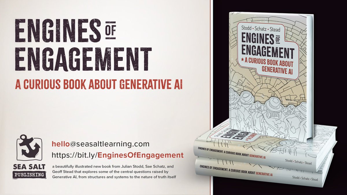 “There’s already a lot of noise around Generative AI, and we don’t intend to add to it – at least not unduly. We reserve the right to be both brave and wrong.”

seasaltlearning.com/engines-of-eng…

#generativeai