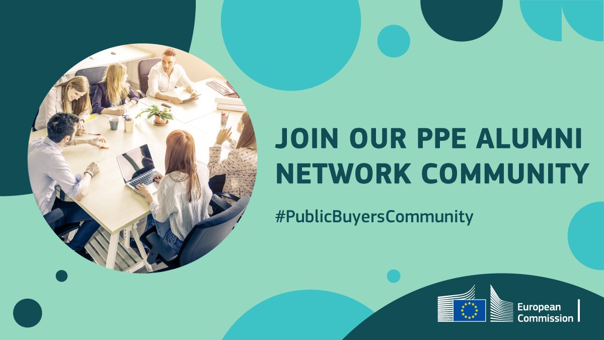 🔔#PPE graduates take note!

🔗Subscribe to the PPE Alumni Network, a hub of expertise born from the EU co-funded Public Procurement Excellence Programme.

🤝Join fellow professionals in the field of public procurement, learn & grow👉europa.eu/!thqbDf
#PublicBuyersCommunity