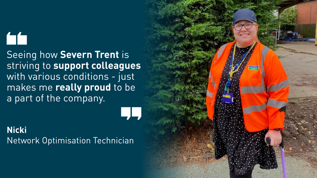 Nicki’s story is a unique one, and we’ve enjoyed chatting to her as she opens up about how she manages her disability and working life here at Severn Trent. Read Nicki’s story: ms.spr.ly/6013iVOj5 #WeDoMoreBecauseWeCare #UKDisabilityHistoryMonth