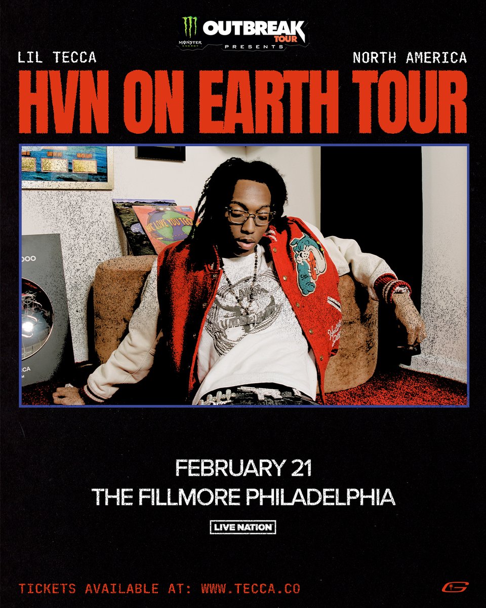 JUST ANNOUNCED 🎤 @liltecca comes to The Fillmore Philadelphia on February 21! Tickets go on sale Friday, December 15 at 10A. Presale begins Wed 12/13 at 10A. [code: CREW] 🤝 🎫: livemu.sc/3TslWGn