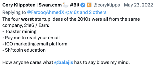 Do NOT give Mr. Word Salad your money. Yes it's nice he likes Bitcoin and talks about it sometimes, but he's about to WAY overcharge his engagement-farmed marks (2.5, 30, AND a fricking admin fee?? 😂😂🤦) and then plow your money into new pump-and-dump shitcoin scams.