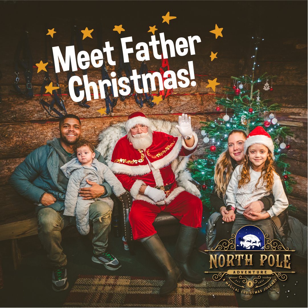 Our North Pole Adventure means the whole family can meet Father Christmas just before he clocks in for his night shift next week 👀🎅