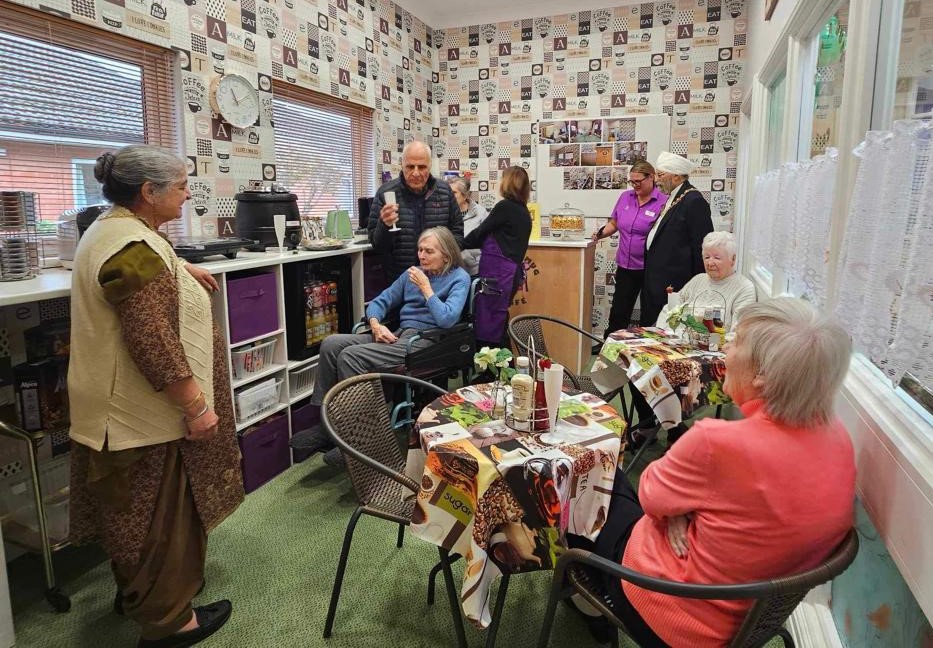 Trinity Lodge Care Home recently opened their new Dementia Café for their residents and families. The Lord Mayor and Lady Mayoress were pleased to be able to join them and cut the ribbon at the opening.