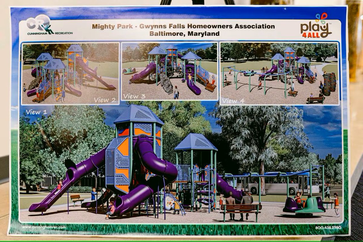 Rep Kweisi Mfume announces nearly $1.3M to renovate homes, and turn vacant lots into playgrounds in Gwynns Falls area- Baltimore, MD. Cunningham Recreation and Play 4 ALL are proud to be a part of this upcoming project. #InvestinPlay #playgrounds #Play4ALL thebaltimorebanner.com/community/loca…