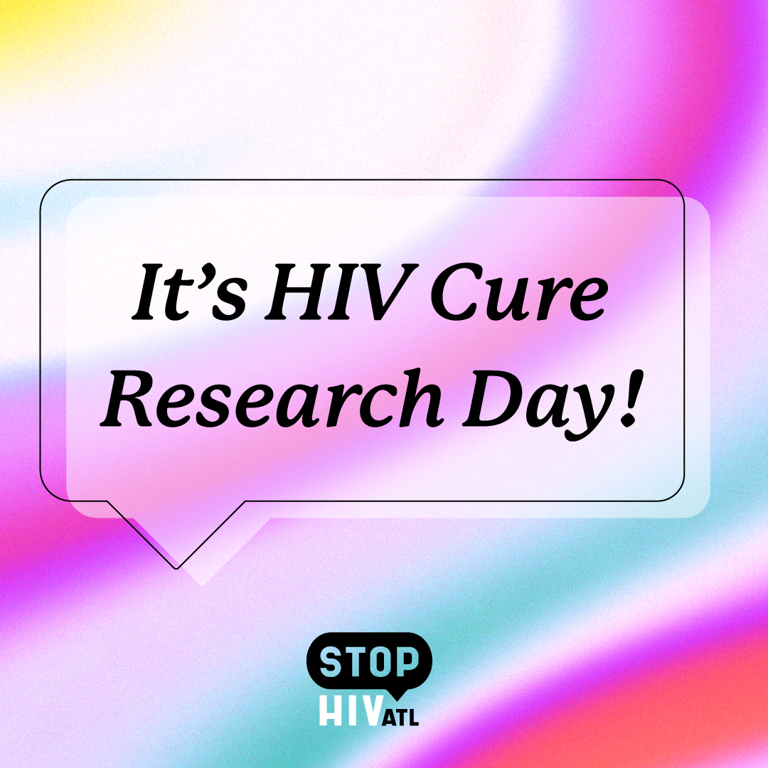 StopHivatl's tweet photo. We're celebrating all the hard work that continues in the fight for a cure. But always remember, undetectable = untransmitable, so it is vital to get tested and get on medication to keep you and your community safe and sexpositive! ❤️

https://t.co/Iuene43ltg
#HIVCureResearchDay https://t.co/DsWtzw0Vgb