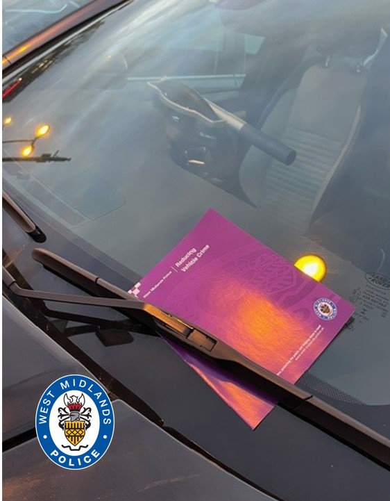 This driver is already using a steering wheel lock - one of our tips for keeping your car safe from thieves. But while on patrol we left one of our Reducing Vehicle Crime leaflets as there are lots of ways of making thieves think twice. More ➡️ ow.ly/xyGR50Qir53