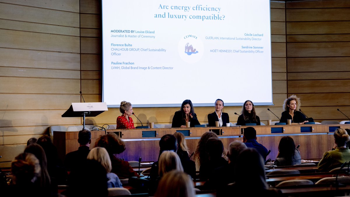 As part of our conferences focusing on climate, Pauline Frachon, LVMH Global Brand Image & Content Director, Florence Bulte @ChalhoubGroup, Cécile Lochard, International Sustainability Director @Guerlain, and Sandrine Sommer, CSO @moethennessy, explain how to ally energy…