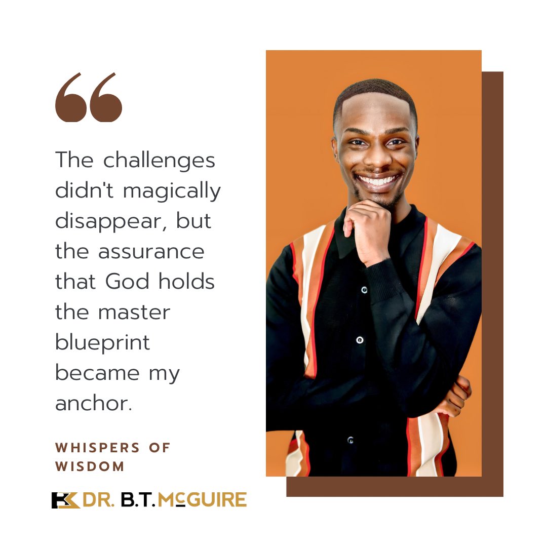 God holds the master blueprint. Immerse yourself in daily reflections steering you toward positive change. Get your copy— Link in bio!
#WhispersOfWisdom #BlackAuthor #Transformation #Devotional