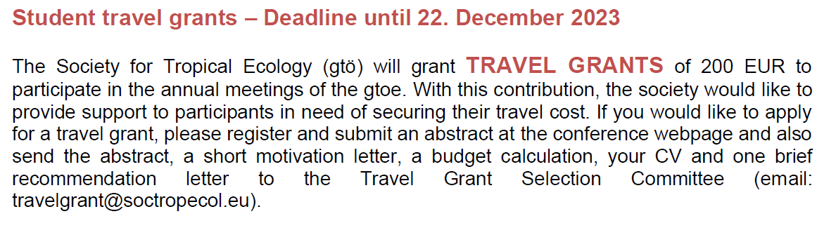 ✅Are you travelling to Lisbon for #gtoe24? 
✅And are you a student (BSc, MSc or PhD) and member of the gtoe society giving a talk or presenting a poster?
➡️If yes, you can apply for a travel grant (200 Euro) until the 22nd of December.