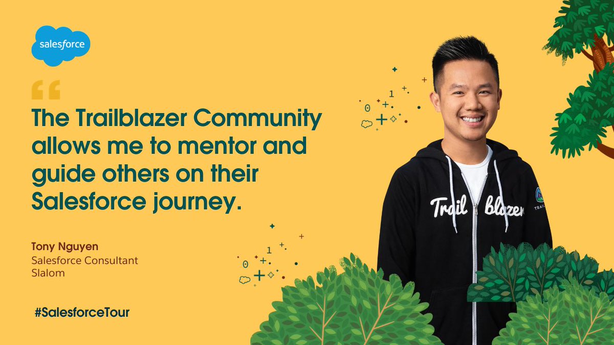 Reflecting on the power of mentorship as #SalesforceTour NYC happens today. Proud to guide new #Trailblazers on their Salesforce journeys. Though I'm not there in person, my heart is with the community, cheering on every step of growth and discovery! 🚀 #TrailblazerCommunity