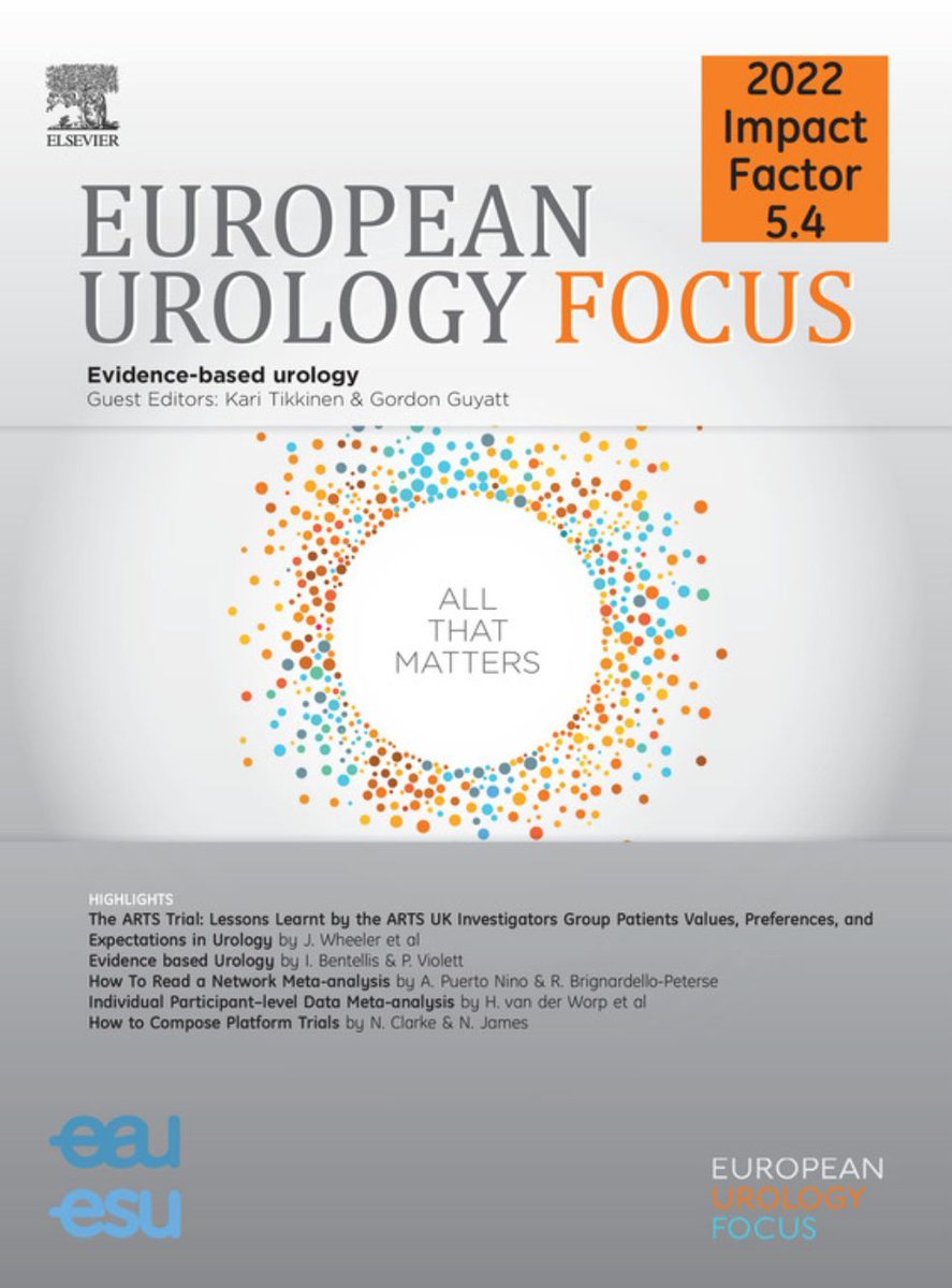 Volume 9, Issue 5 is now available online! This issue, guest edited by @KariTikkinen & @GuyattGH looks at Evidence-based Urology. Check out the full Issue here: buff.ly/3TpmOeV Thank you to everyone who contributed to this excellent issue! #UroSoMe #Medtwitter