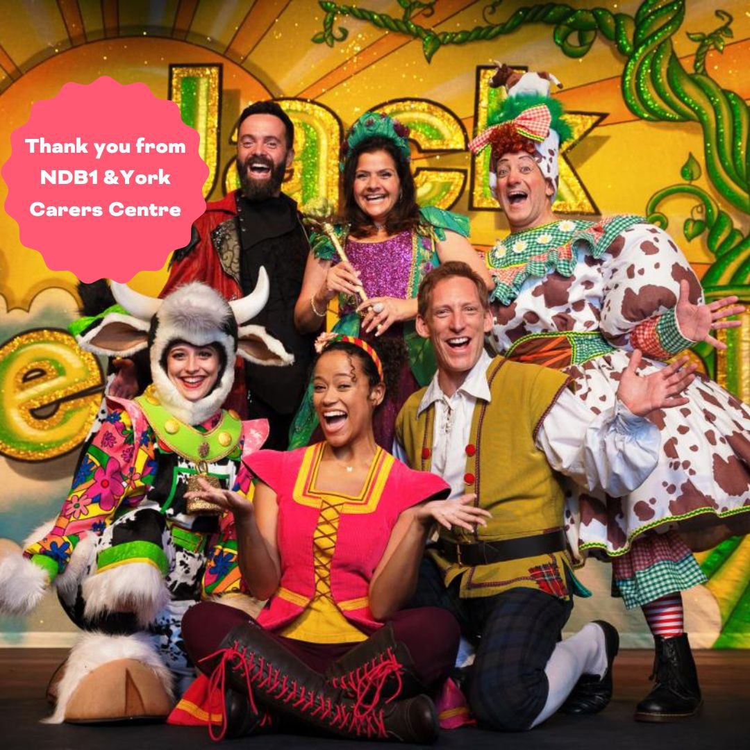 🌟THANK YOU🌟 We laughed, we sung, we booed, we cheered! Our monthly Arts and Loss Workshop group with @yorkcarers ended the year with a fantastic trip to the @YorkTheatre panto! We loved it 🙌👏❤️ Thank you sooo much for our tickets!