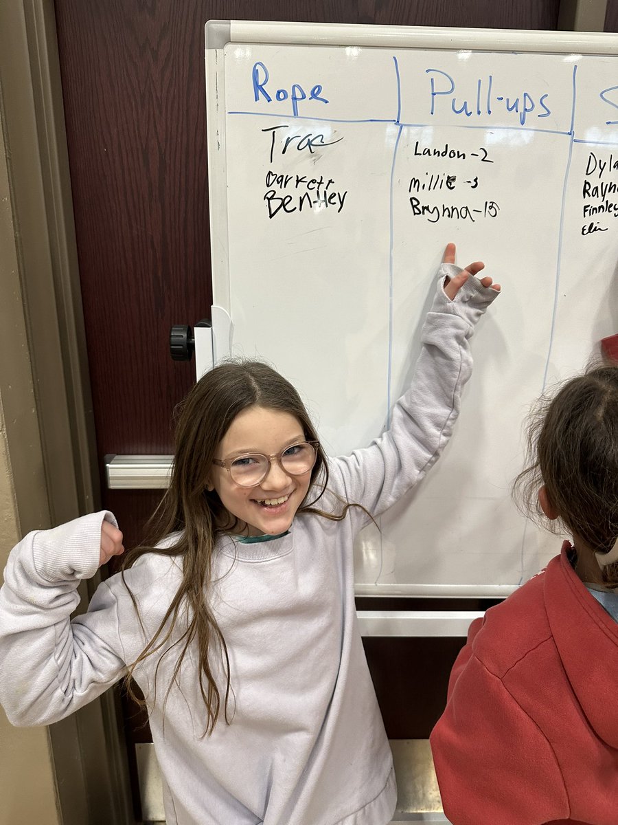 15 pull ups for this strong 4th grader! Bringing out some upper body stations and the kids are loving it and enjoying the new challenges! <a href="/112CarverElem/">Carver Elementary</a>