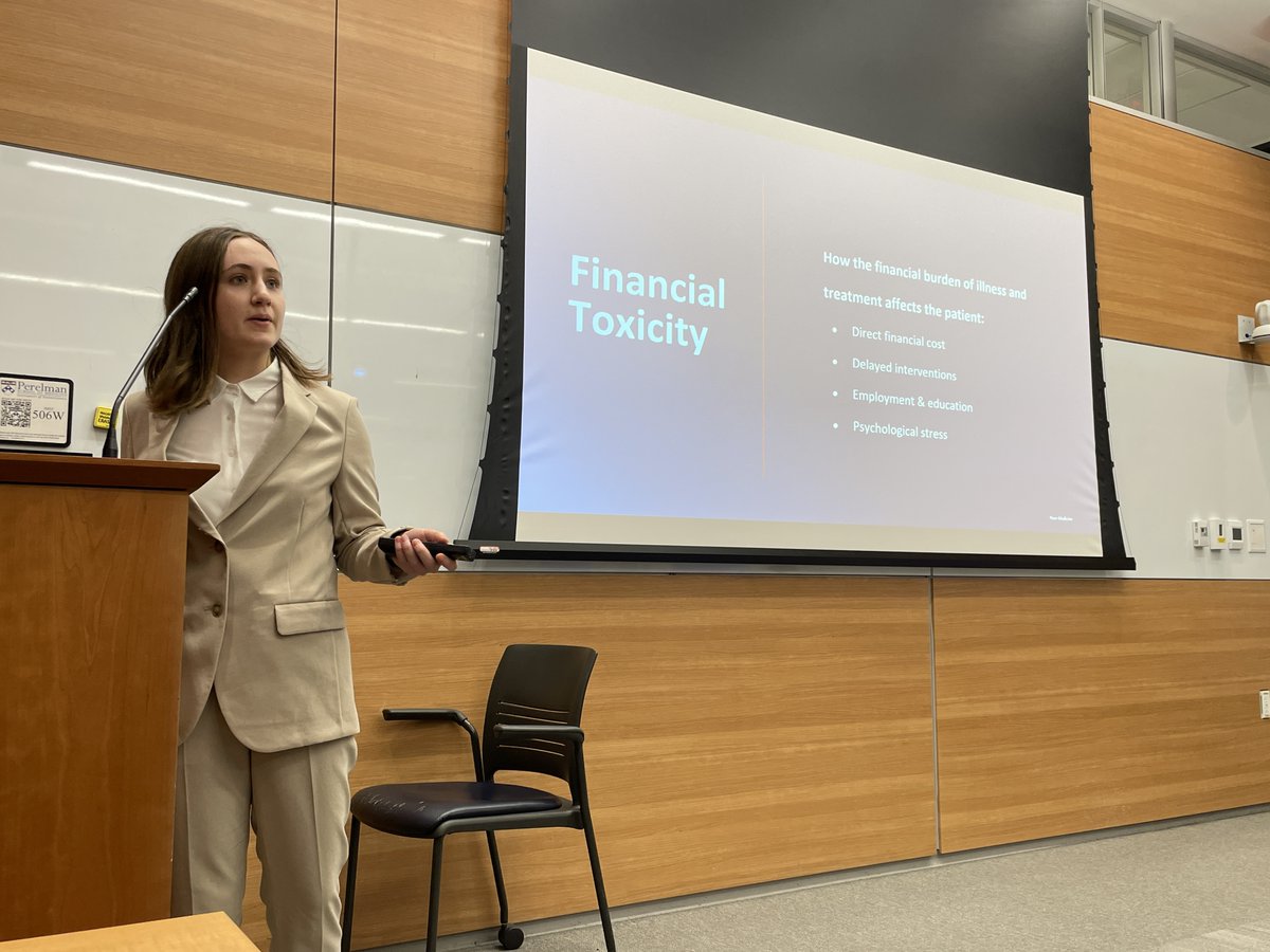 Very proud of our @PennUrology @drphil_urology (P-Lab) 1st @pennsurgery Angew Summer Fellow @morgan_leff who presented her summer research work on Financial Toxicity in Testicular Cancer patients and survivors at @PennMedicine Agnew Summer Scholars Night pennmedicine.org/departments-an…