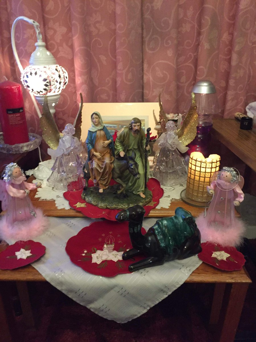 Las posadas has made their way to Pam Probert’s house <a href="/StPaulsCF11/">St Paul's Grangetown</a> <a href="/SouthCardiffMA/">South Cardiff Ministry Area 🧡</a> but where will they go next? #LasPosadas #advent