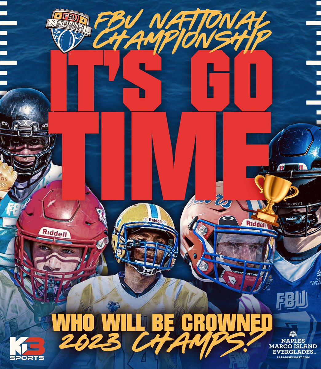 IT’S GO TIME 🏆🔥 The 2023 FBU National Championship kicks off IN 24 HOURS 👀 Who will be crowned 2023 Champs? 🧐 TIME TO FIND OUT 😤 #FBU #FBUNC #PathToNaples