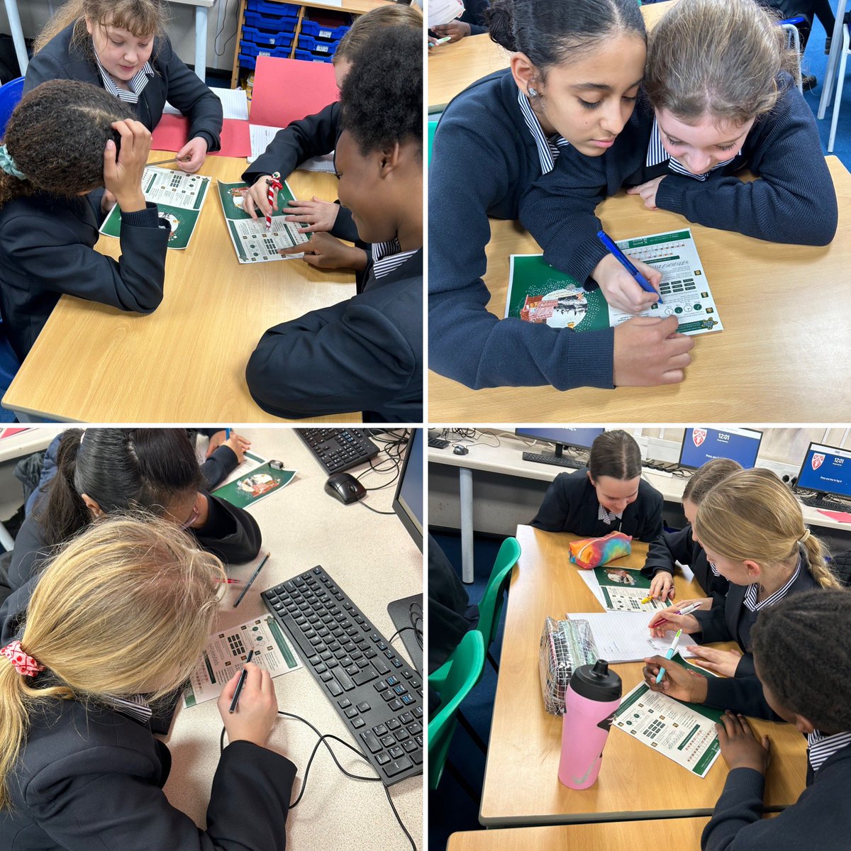 Some of our <a href="/TheHoltSchool/">The Holt School</a> classes are enjoying the challenge of the  #GCHQChristmasChallenge today! Can they crack the code?!

Have a go yourself gchq.gov.uk/files/2023%20G… #codebreaking #stem <a href="/GCHQ/">GCHQ</a>