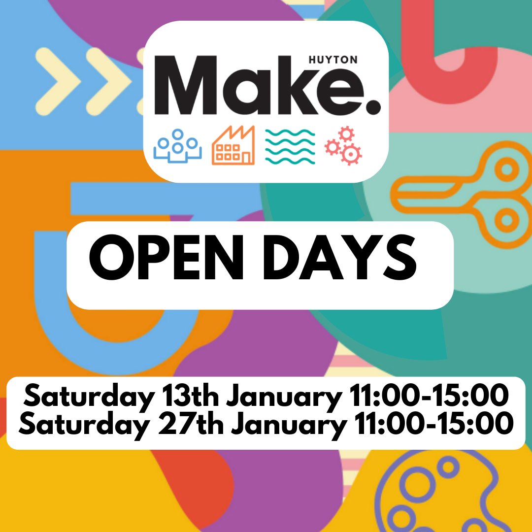 Open days are taking place are taking place at @MakeHuyton in January for people interesting in taking creative workspace in the Village Centre.

Don't forget the Make Huyton Village shop remains open in the lead up to Christmas until Friday 22 December orlo.uk/6lNJG