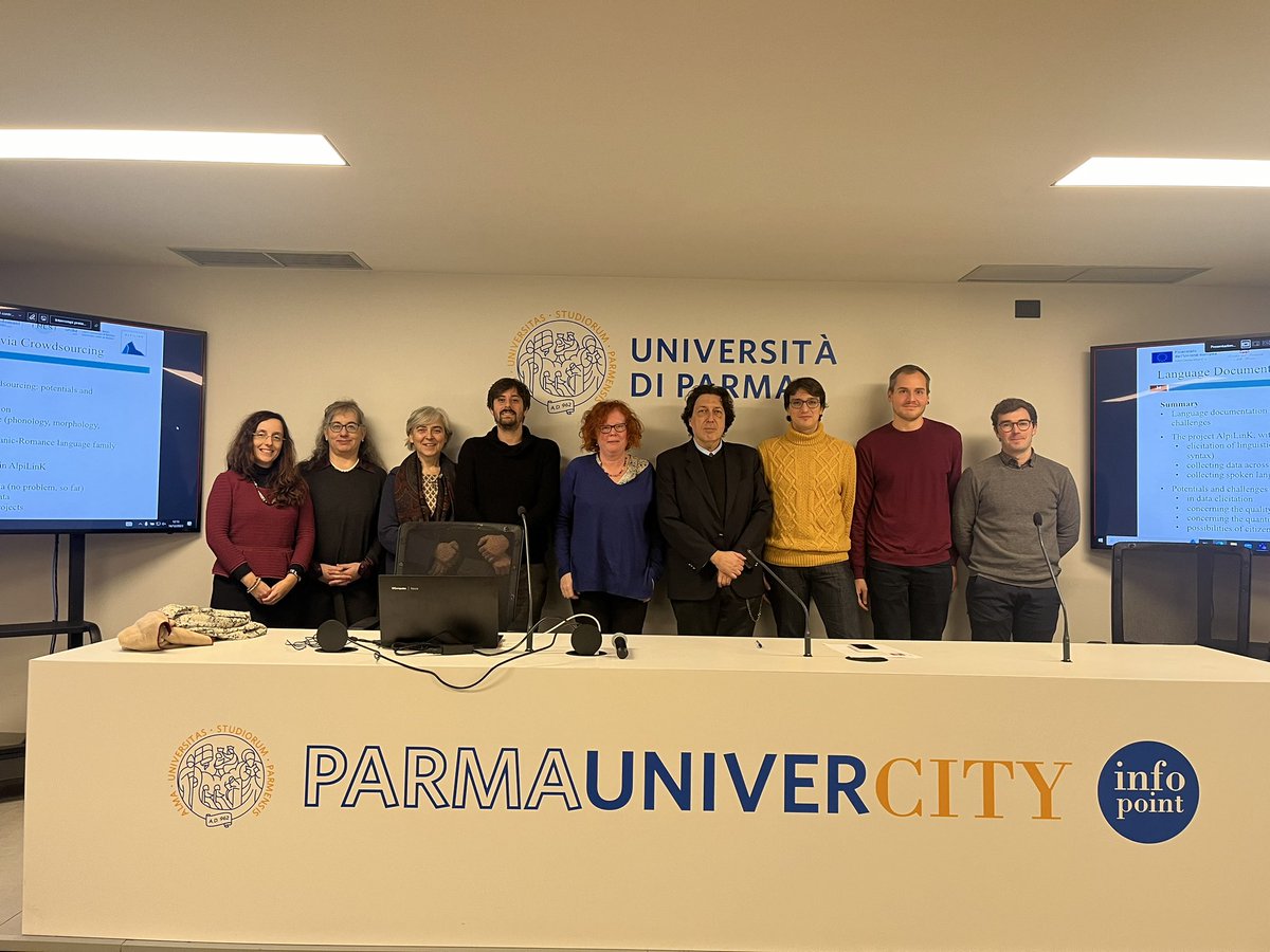 RacheleSprugnoli - @RSprugnoli@hcommons.social (@rsprugnoli) on Twitter photo Foto di gruppo: grazie alle relatrici e ai relatori di “La tecnologia incontra le lingue locali e minoritarie”! <a href="/unipr/">Università di Parma</a> Foto di gruppo: grazie alle relatrici e ai relatori di “La tecnologia incontra le lingue locali e minoritarie”! <a href="/unipr/">Università di Parma</a>