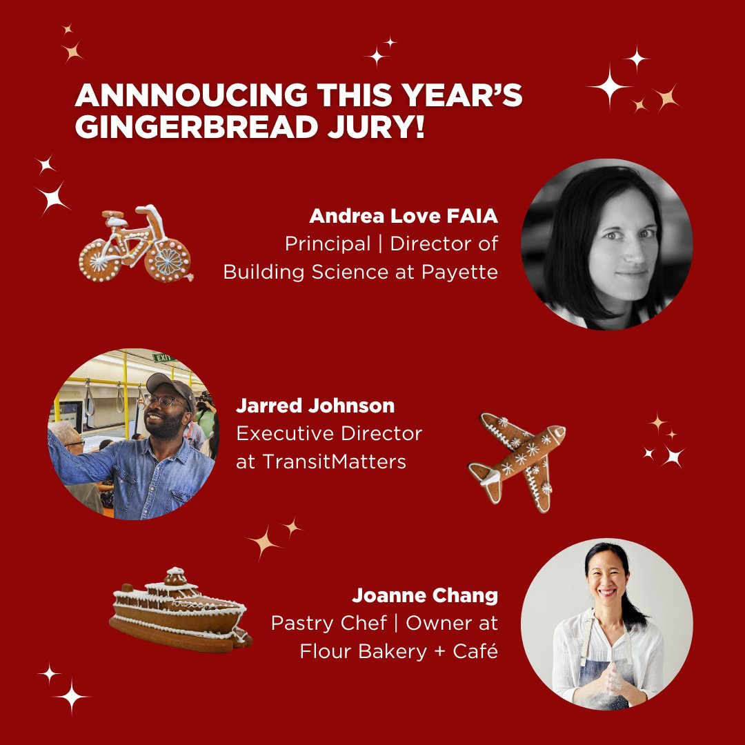 Please join us for a festive evening celebrating creativity and transit at our 12th Annual Gingerbread Design Competition Reception. 📅 #TONIGHT Thursday, December 14, 2023 ⏰ 5:30-7PM Free and open to the public. RSVP preferred: architects.org/events/657608/…