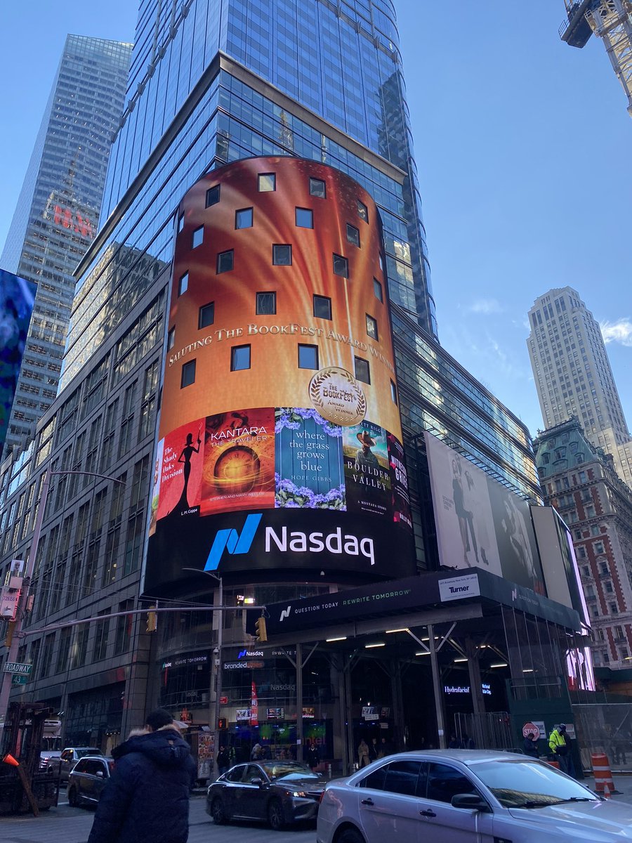 When your debut novel is on a billboard in Times Square… #Debutnovel #writers #Timessquare #Bookfestawards #WritingCommmunity