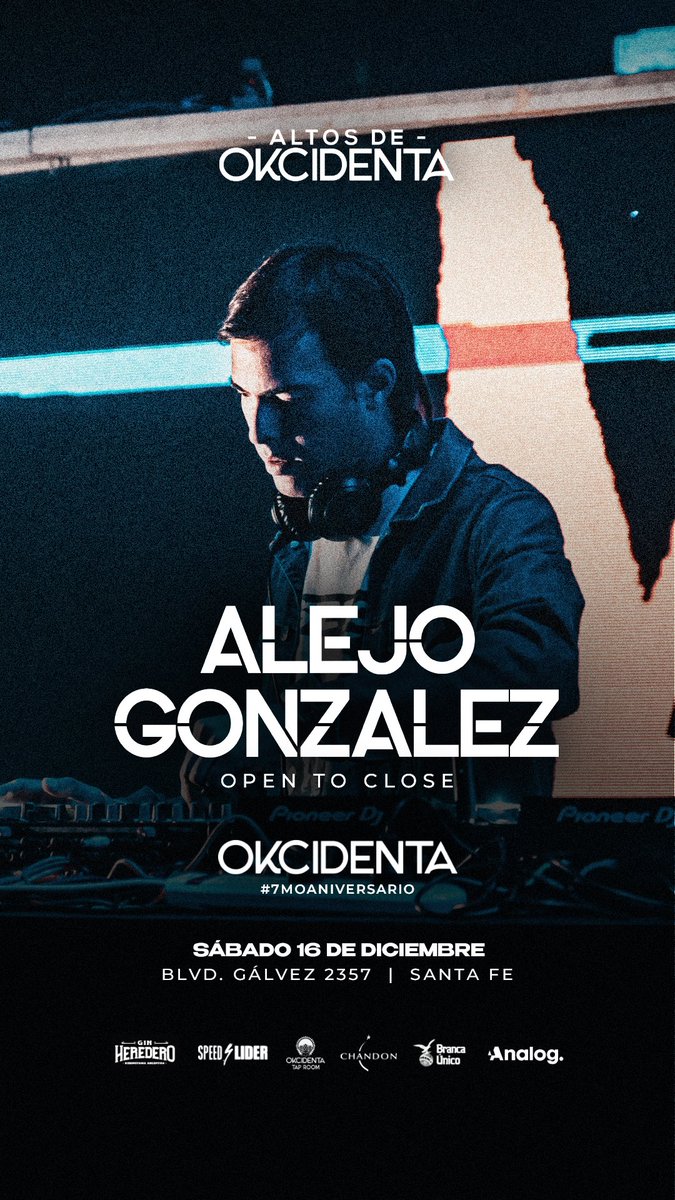 Probablemente el set del sábado será de los que mas voy a disfrutar en el año. Poner desde downtempo, breaks, deep house, progressive, etc en tantas horas es único 😍
Quien viene desde temprano?

<a href="/analog__a/">analog-a</a>