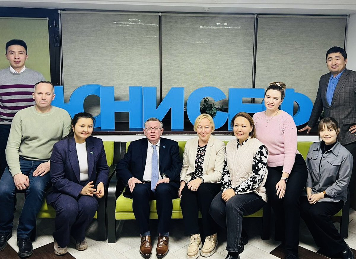 #HappeningNow thank you @UN_OROLSI Alexandre Zouev for visiting @unicefkaz today! It is always inspiring to learn from you and share positive vibes.