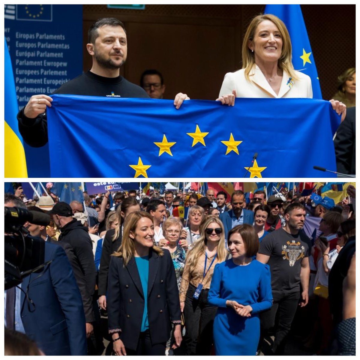This is a proud moment for Europe. For Ukraine. For Moldova. For everyone fighting for our values. For everyone looking to Europe as a beacon of hope. We kept our promises. We made history. Now we will write the future together. @ZelenskyyUa @sandumaiamd