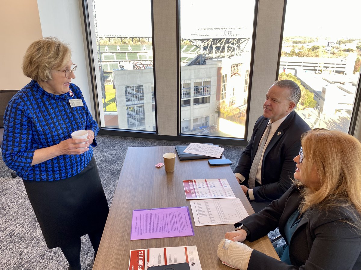 jon_gillooly's tweet image. Annual Cobb County Delegation wish list meeting at the @CobbChamber w/ @tanulewicz @jasonesteves @samolens @repmaryfrances @RepWilkerson @DevanSeabaugh among others.