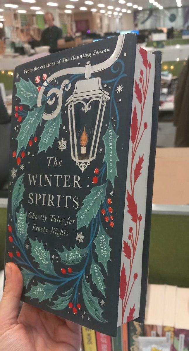 8 weeks, countless couriers, the extraordinary patience of all the authors plus our post room staff (whom I had to recompense in mince pies for the trouble) but the @Waterstones pre-order competition is finally ready for #TheWinterSpirits. And looking gorgeous.