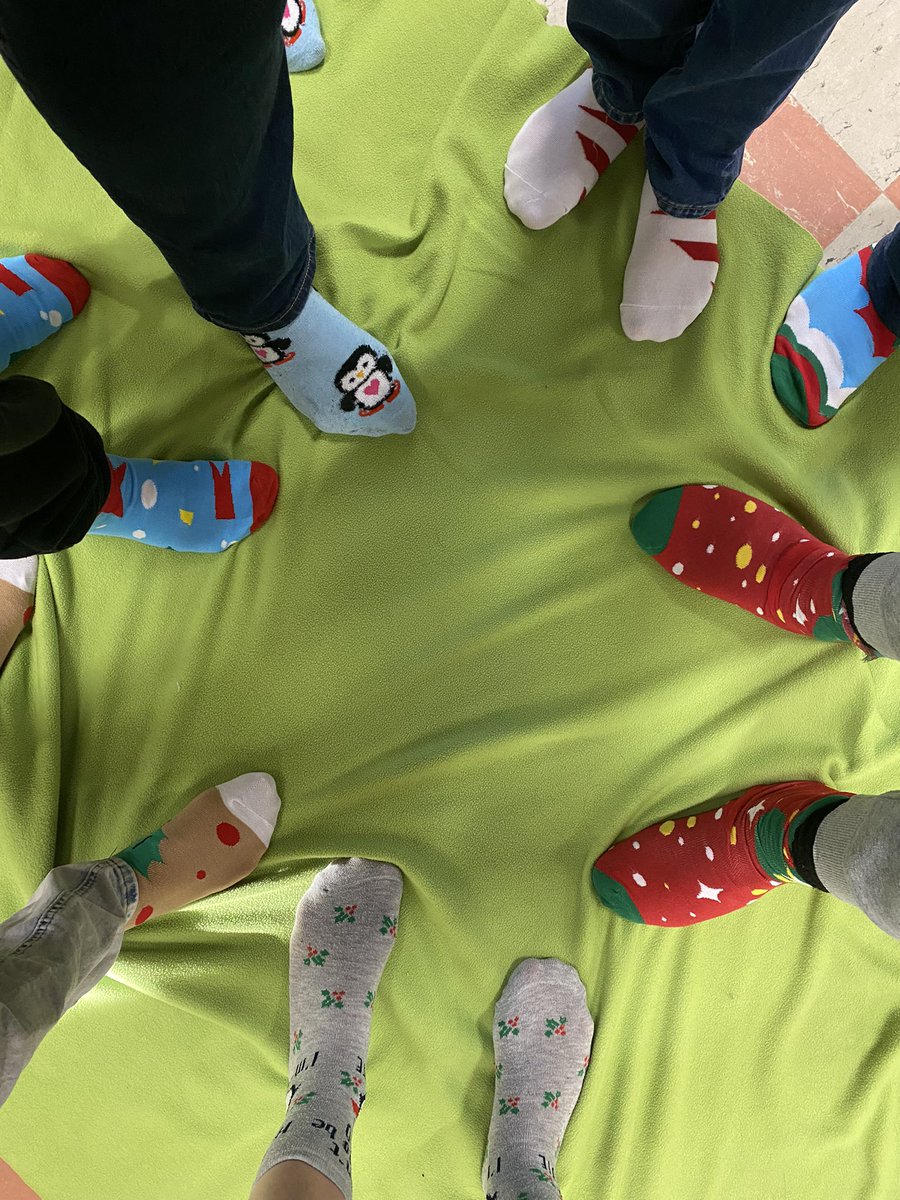 It’s Holiday Sock Day at Grandview! We’re rocking our festive socks in the ASD Class thanks to the Parent Advisory Committee 🧦 @GEDSB @jboissie