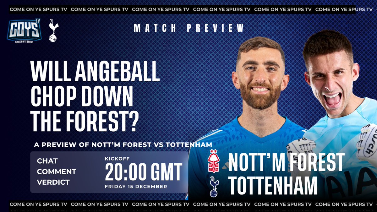 comeonyespurstv's tweet photo. Will Angeball Chop Down The Forest? - A preview of  Nottingham Forest v ... https://t.co/73WcpQhm1H via @YouTube https://t.co/hdymceQ3rY