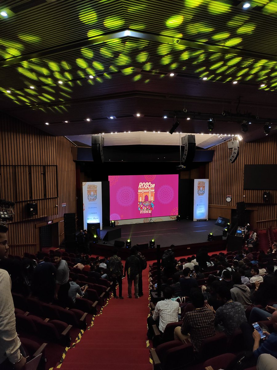 aaqibmahamood1's tweet photo. Resuming #100daysofros
Day𝟎𝟓.
Attended the first ever ROSCON event to be hosted in India.
 Day - 1
Such a wonderful opportunity to connect, network and learn from such a great community of people working on ROS. Thanks to organisers @rigbetellabs @hwacceleration @artparkindia https://t.co/cyeAHYwta9