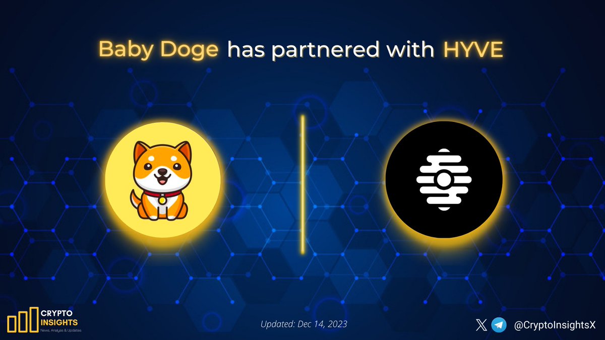 Crypto Insights (@cryptoinsightsx) on Twitter photo 📢 <a href="/BabyDogeCoin/">Baby Doge</a> has partnered with <a href="/join_hyve/">HYVE - Web3 Jobs Marketplace</a>
#BABYDOGE - Top Meme community built on BNBchain. With utilities: Swap, Farming, Free token locker, AI Art Generator,...
#HYVE - The #Web3 Job Exchange on multichains: ETH, BSC, Fantom, Polygon, Avalanche, Cronos and Aurora. 📢 <a href="/BabyDogeCoin/">Baby Doge</a> has partnered with <a href="/join_hyve/">HYVE - Web3 Jobs Marketplace</a>
#BABYDOGE - Top Meme community built on BNBchain. With utilities: Swap, Farming, Free token locker, AI Art Generator,...
#HYVE - The #Web3 Job Exchange on multichains: ETH, BSC, Fantom, Polygon, Avalanche, Cronos and Aurora.