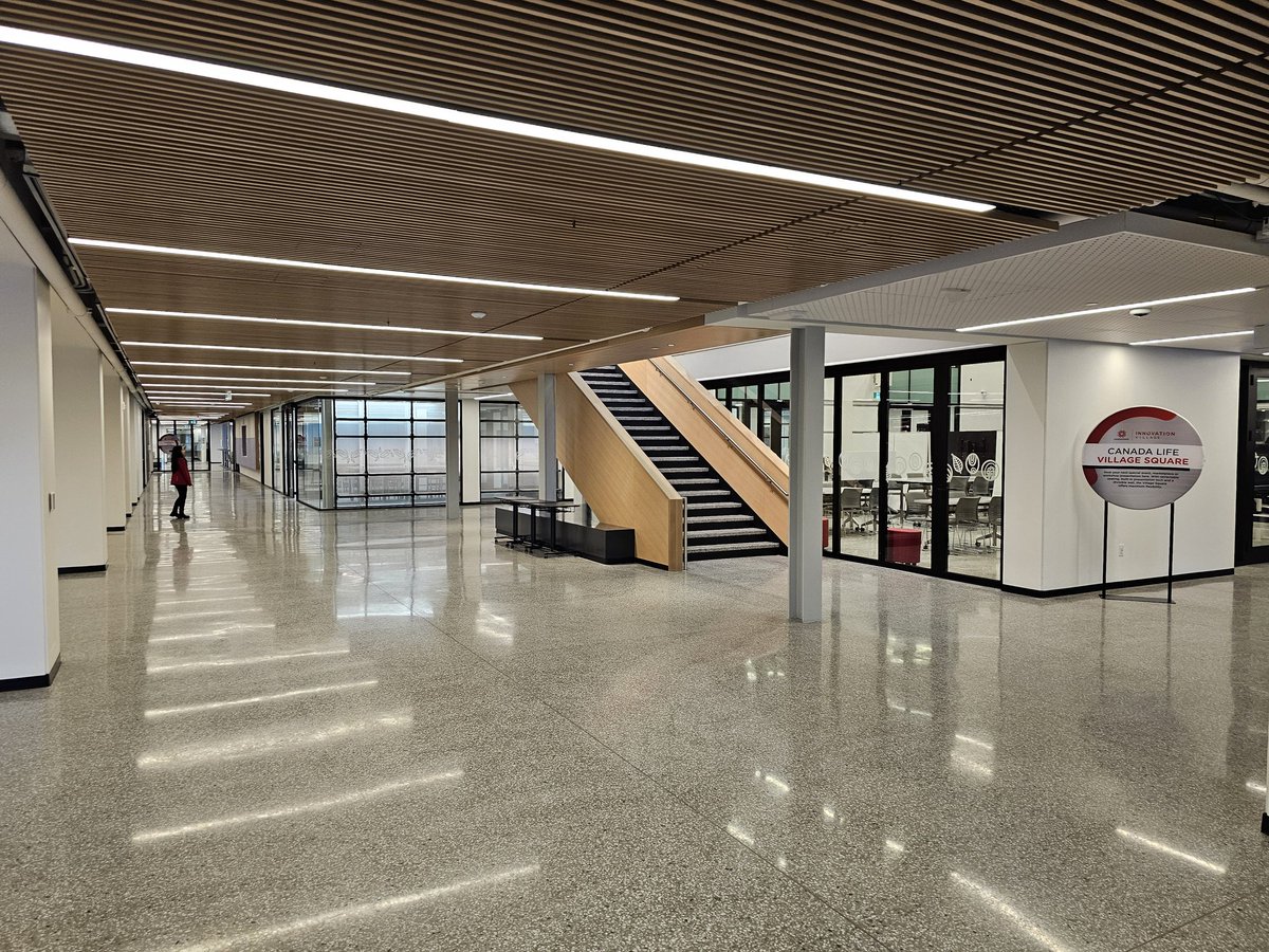 Celebrating @ #Fanshawe, the (almost) open #Innovation Village. A stunning, 95K sq. ft partner/industry #collaboration &amp; #creativehub - a space to unlock student potential. 5 yrs of hard work to make this dream a reality. Grand Opening is Jan. 26th, 2024. #Inspiring the #future.