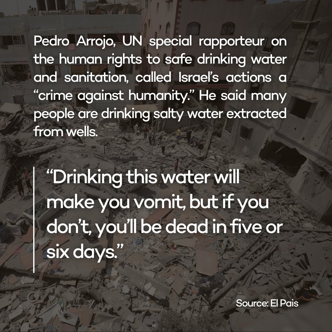 The World Youth Parliament for Water stands in solidarity with its members in Gaza and denounces the inhumane living conditions imposed to civilians. The use of water as a tool of warfare against the people of Gaza and other targeted communities worldwide is unacceptable.