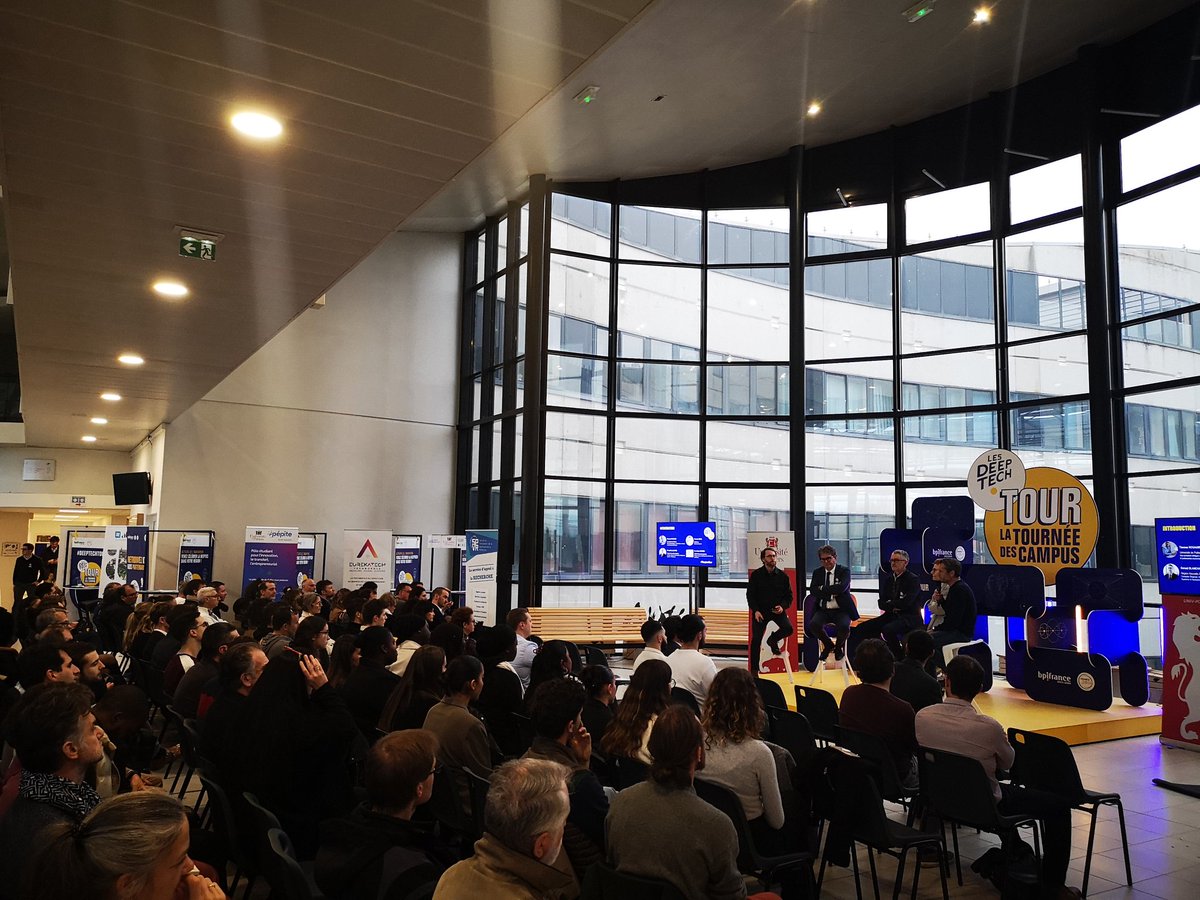 SPVR_Poitiers's tweet photo. Aujourd'hui le #DeepTechTour fait étape à Poitiers!

L'occasion de découvrir les #startups innovantes de notre écosystème 🔬🚀

@DR08_CNRS @UnivPoitiers @ISAE_ensma @Bpifrance @NvelleAquitaine https://t.co/8JksYtgxKR