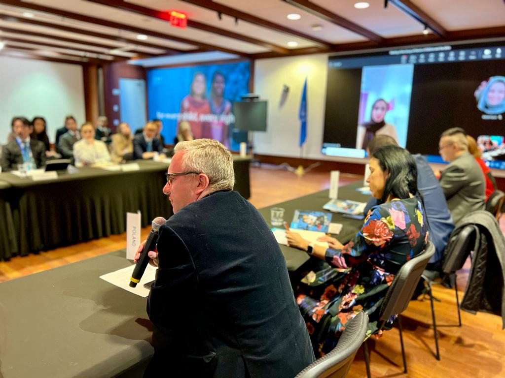 📍Meeting of the GoF of Children & #SDGs with the participation of @UN_PGA Amidst the approaching 35th anniversary of the Convention on the Rights of the Child, Amb.@KSzczerski stressed 🇵🇱 pivotal role in its creation and affirmed our commitment to championing children's rights.