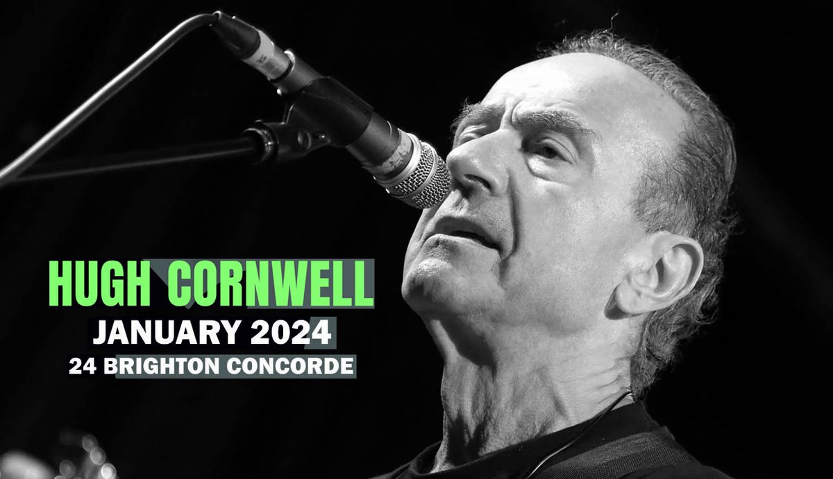 GIG PREVIEW ALERT! As leader of #TheStranglers, #HughCornwell was the main songwriter of all the band’s most memorable songs. Hugh Cornwell is back in #Brighton at #Concorde2 24/01/2024! Guests: #ThePrimitives. Don't miss this one! Preview/tix link here: scenesussex.uk/hugh-cornwell-…