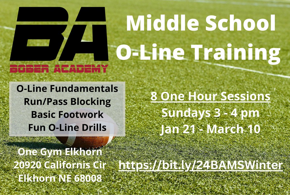 🏈💪Bober Academy O-Line Training starts again in January. Offering College Bound, High School, &amp; Middle School training to help you Dominate on the Gridiron. Click the link👇to register #boberacademy #offensivelinetraining
linktr.ee/boberacademy @chrisbober