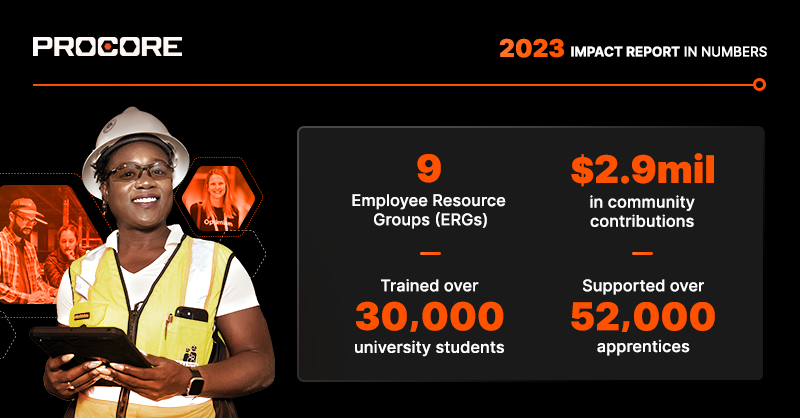 Today, we’re excited to announce the release of Procore’s 2023 Impact Report, and our progress in building a better world, focusing on our people, and supporting responsible business practices.🌳

Learn more and read the report at: proco.re/3GGaFdY