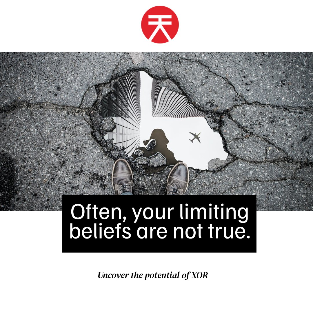 Discover the power of challenging your own beliefs with XOR. This innovative concept reminds us that our self-imposed limitations may not be rooted in reality. Embrace the possibility of growth and unlock your true potential. #LimitlessMindset #EmbraceChange