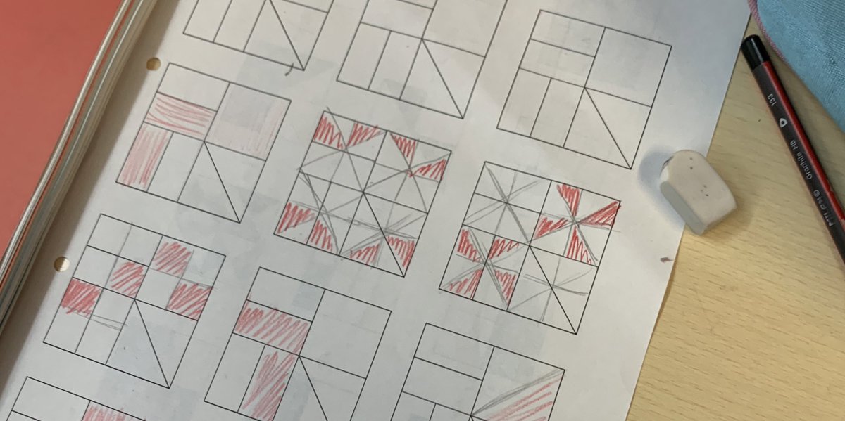CarlesGranell4's tweet image. Parlem de fraccions 💬

1️⃣ Quina fracció representa la part ombrejada? Com ho saps?

2️⃣ De quines maneres diferents pots representar 1/4? Quina estratègia has seguit?

🙌🏽 Material de @taylorda01 a taylorda01.weebly.com (1) i #FractionalTalks a fractiontalks.com (2)