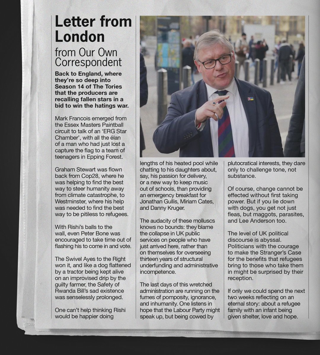 mrhenrymorris's tweet image. NEW: The Papua New Guinea Courier's UK correspondent reflects on the Safety of Rwanda bill - what a bill to die on.